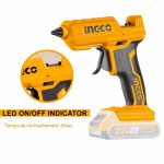 Pistolet à colle Chaud 20V LI-ION INGCO- CGGLI2001 – Image 2