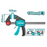 Serre joint à Cliquet 63x150mm THT1340601 TOTAL – Image 2