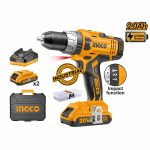 Perceuse-Visseuse 20V Lithium-Ion Double Batteries INGCO-CIDLI2003 – Image 2