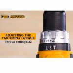 Perceuse-Visseuse 20V Lithium-Ion Double Batteries INGCO-CIDLI2003 – Image 6