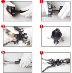 Lot de 5 outils d'extraction de roulements intérieurs et extérieurs à 3 mâchoires – Image 5