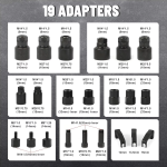 Kit d'outils de démontage d'injecteur diesel pneumatique – Image 6